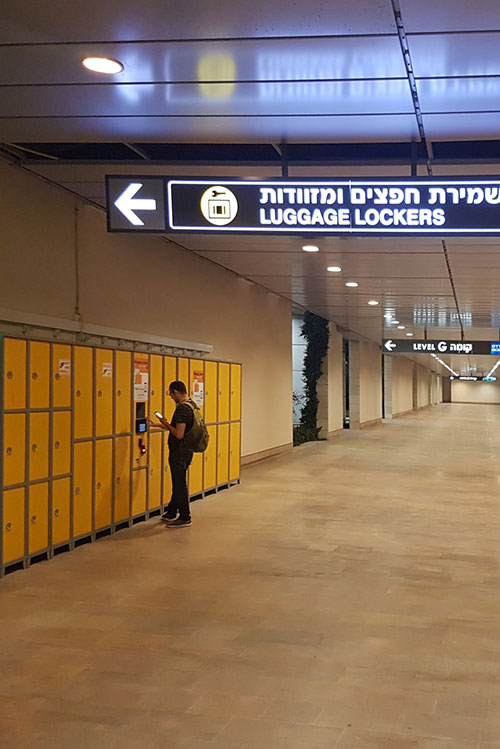 Airport lockers